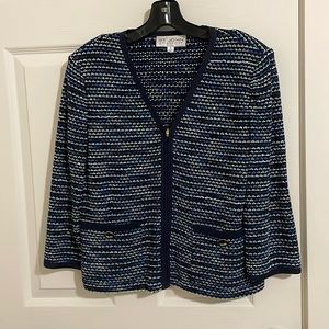 ⭐️ St. John collection wool blazer. Size 8, blue